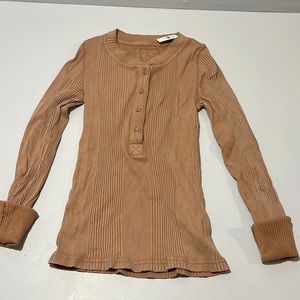 NWT Aerie Road Trip Long-Sleeve Henley T-Shirt